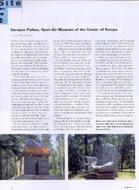 The article about Europos Parkas by Joyce E.Weinstein - SCULPTURE magazine